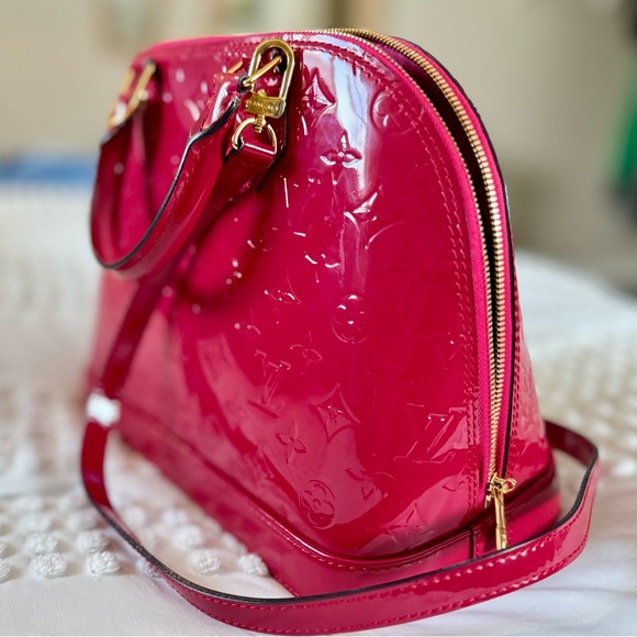 Authentic Louis Vuitton Monogram Vernis Alma Satchel - Picture 10 of 16
